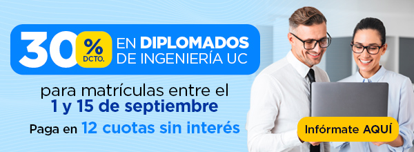 30% dcto. en Diplomados de Ingeniería UC