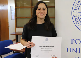 Vanesa Muñoz, exalumna del Diplomado en Ingeniería geotécnica (MIEG)